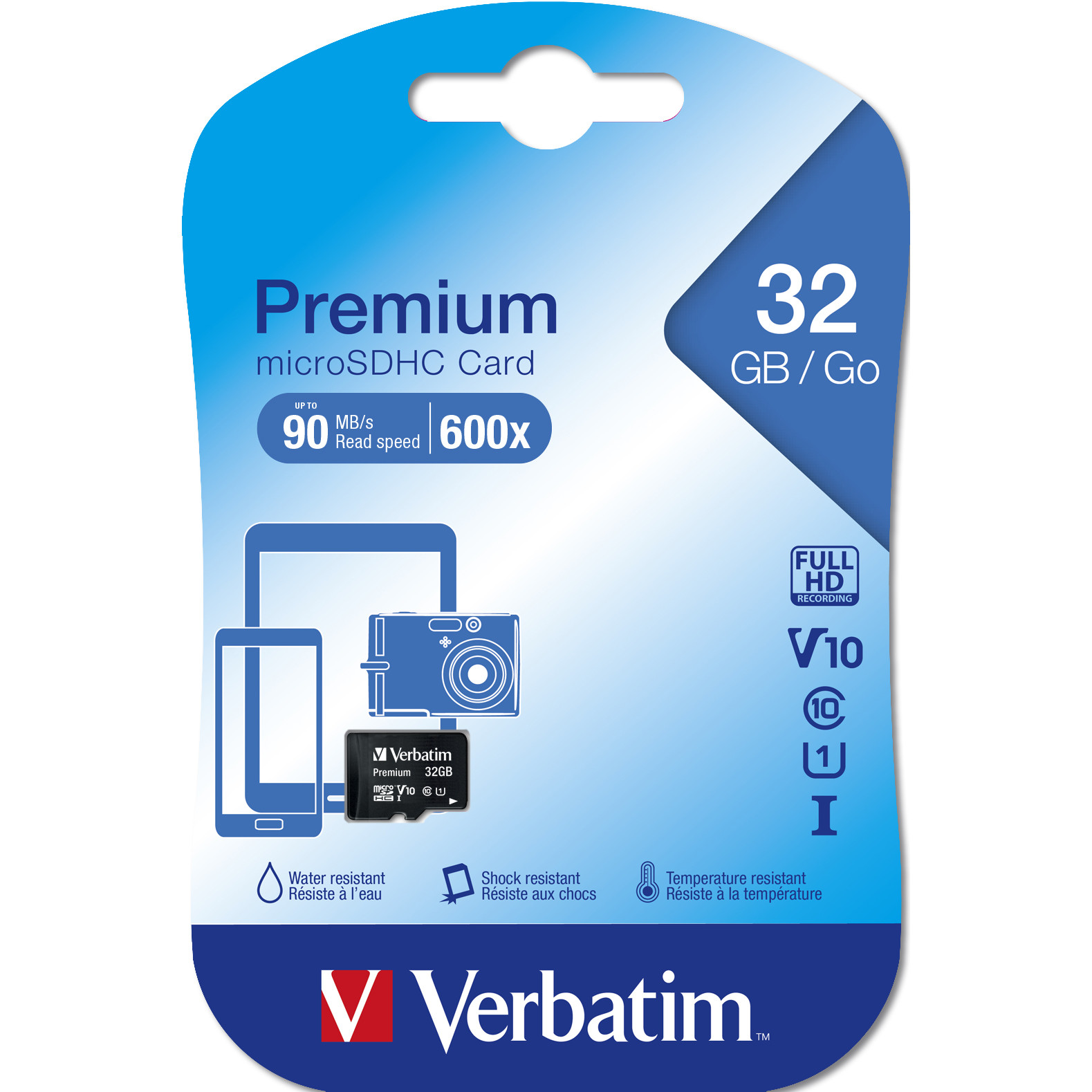 Thẻ nhớ Verbatim Micro SDHC 32GB Class 10 - Hàng Chính Hãng