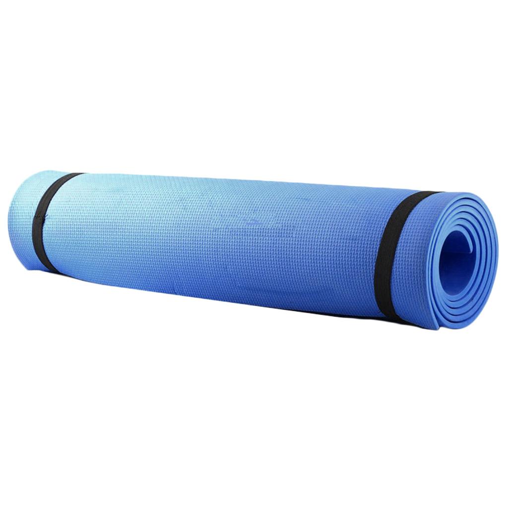 EVA Yoga Mat Pad Cushion Suction-Cup Sit Up Assist Bar Home Fitness Gear Blue