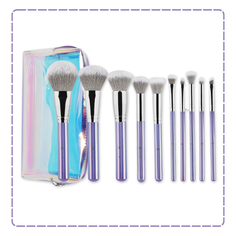 Bộ cọ trang điểm BH COSETICS hello holo 10 piece brush set