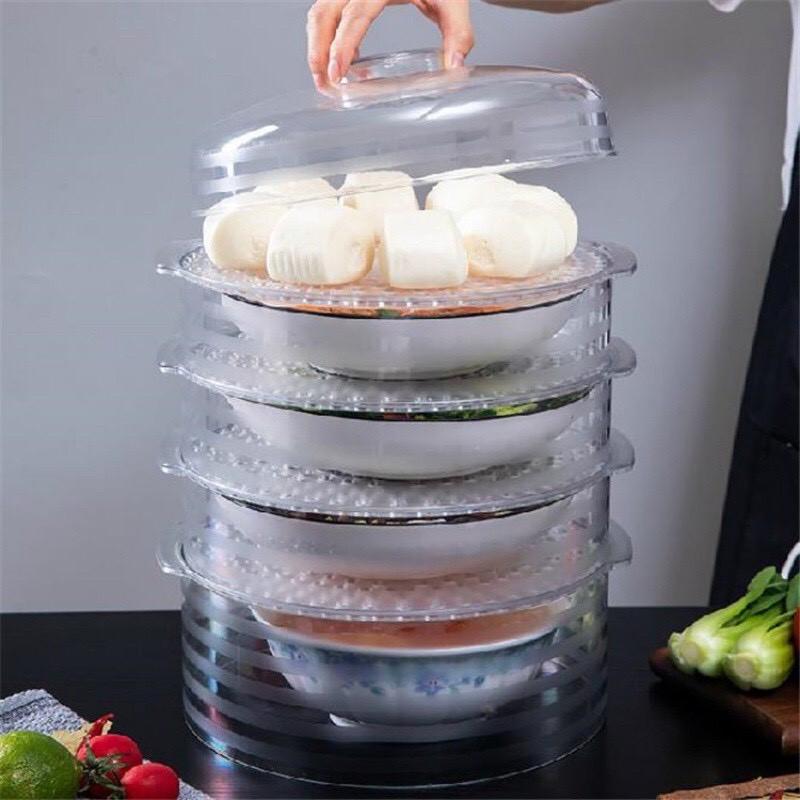Lồng Bàn Đa Tầng Trong Suốt Bảo Quản Thức Ăn