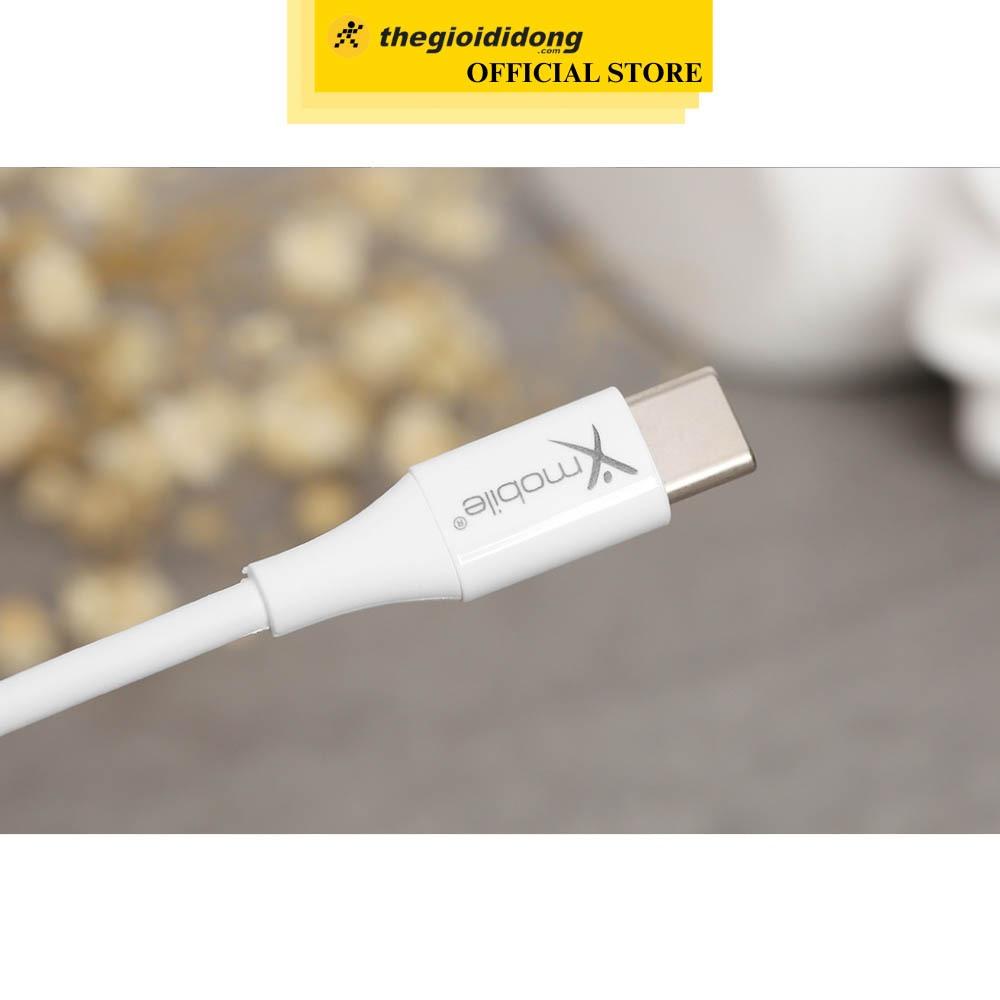 Cáp Type C 1m Xmobile TC27-1000 Trắng - Hàng Chính Hãng