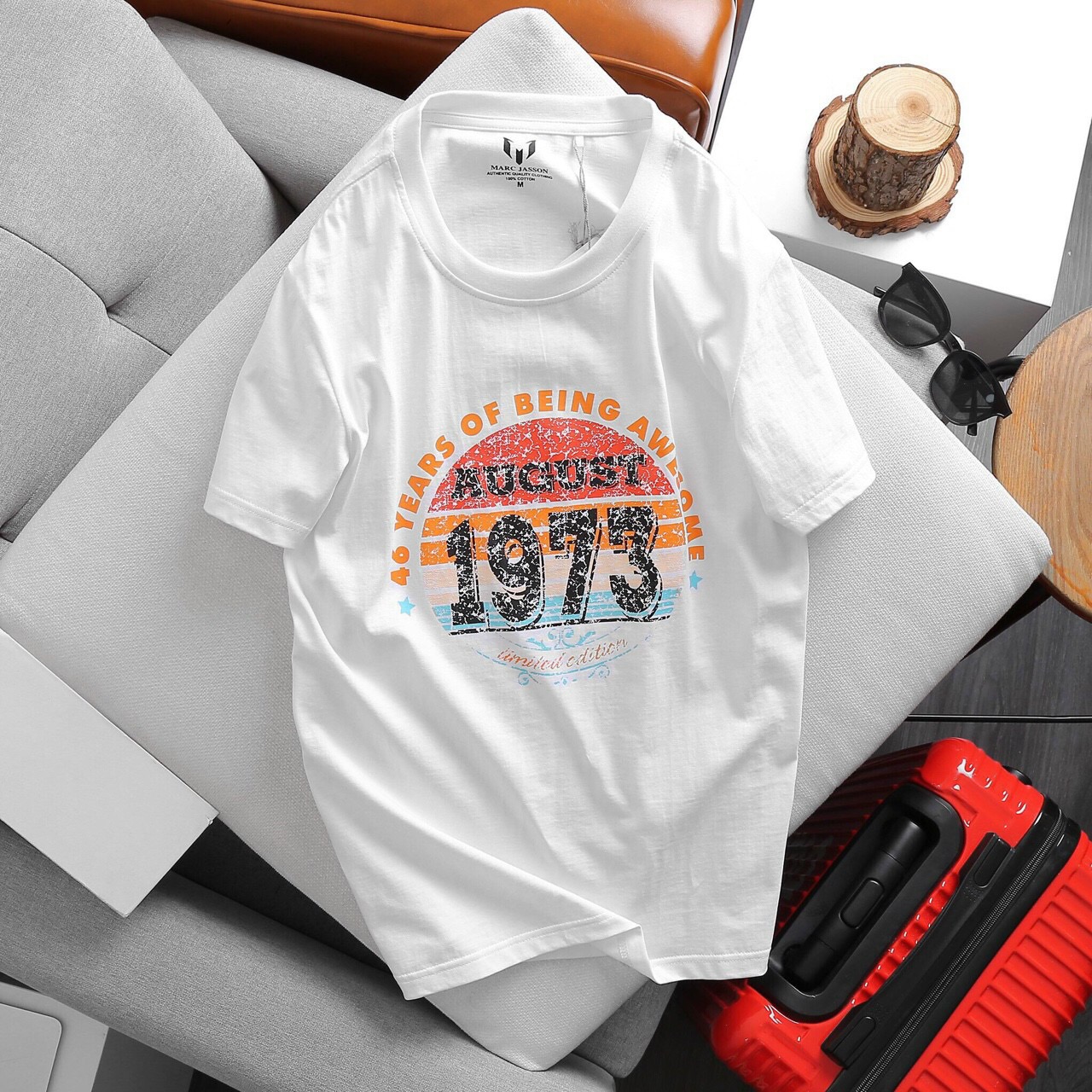 ÁO THUN NAM NGẮN TAY CỔ TRÒN COTTON