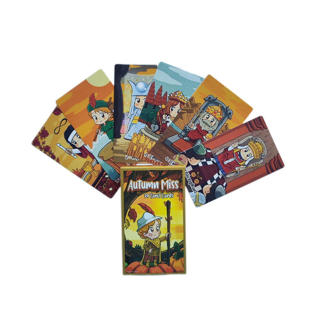 [Size Gốc] Bộ Bài Autumn Miss Tarot 79 Lá Bài 7x12 Cm Đá Thanh Tẩy
