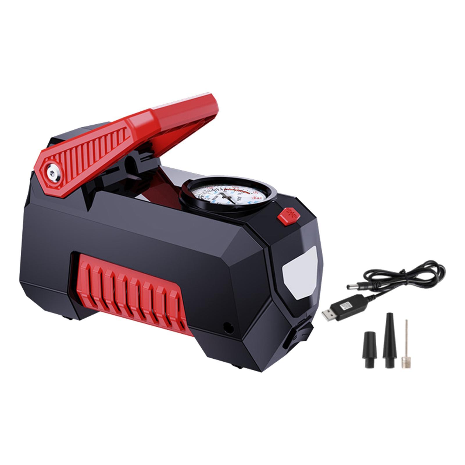 Tire Inflator with Tyre Pressure Gauge 12V for Balloons