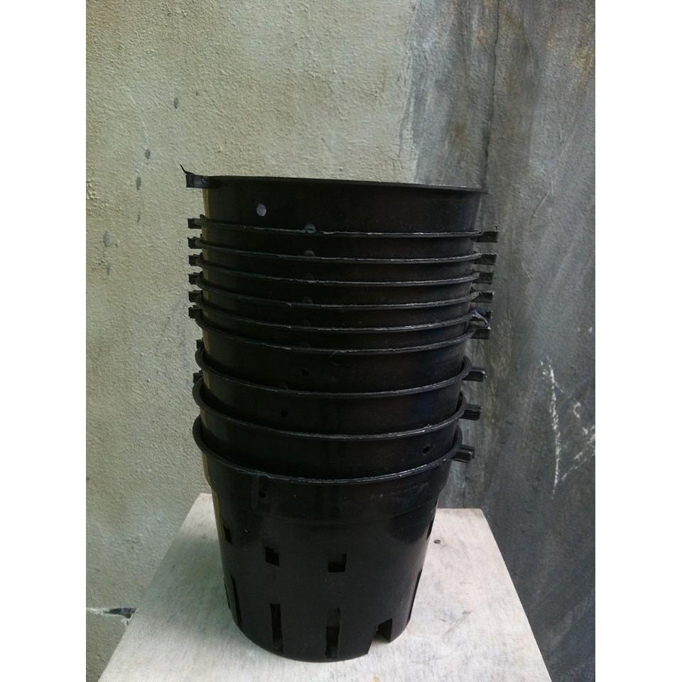10 CHẬU NHỰA TRỒNG LAN ĐEN PHI 21 - CỰC BỀN
