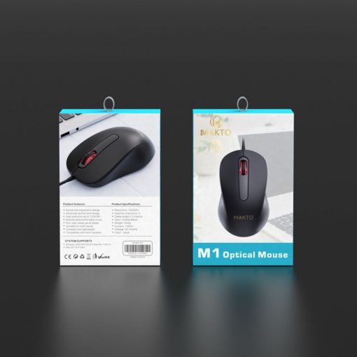 Bàn phím máy tính có dây Sothing MAKTO AK-320, chuột có dây MAKTO M1 USB cao cấp, độ nhạy cao, dannhf cho PC, Laptop- Hàng chính hãng