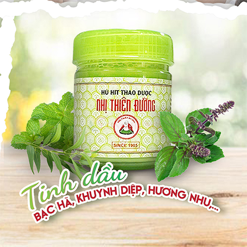 Hũ hít thảo dược Nhị Thiên Đường 17g - (01 Hũ/ 02 Hũ/ 03 Hũ/ 04 Hũ/ 05 Hũ/ 06 Hũ) - Hàng chính hãng