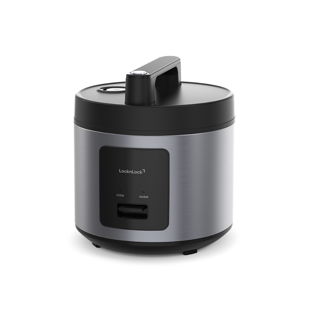 Nồi cơm điện LocknLock Essential Rice Cooker EJR452BLK Dung Tích 1.8L, 700W-220V, Màu Đen - Hàng chính hãng