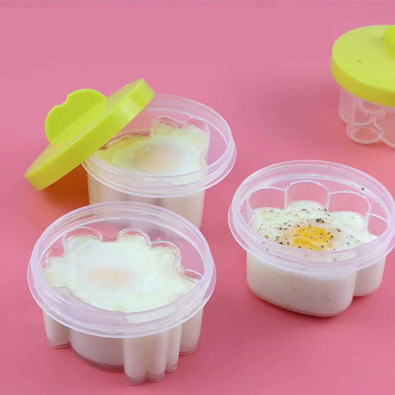 Bộ 4 khuôn hấp trứng, khuôn làm bánh, pudding, đậu hũ cho bé KÈM chổi quét dầu ( Mẫu khuôn ngẫu nhiên ) Tặng 01 thìa ăn ngẫu nhiên