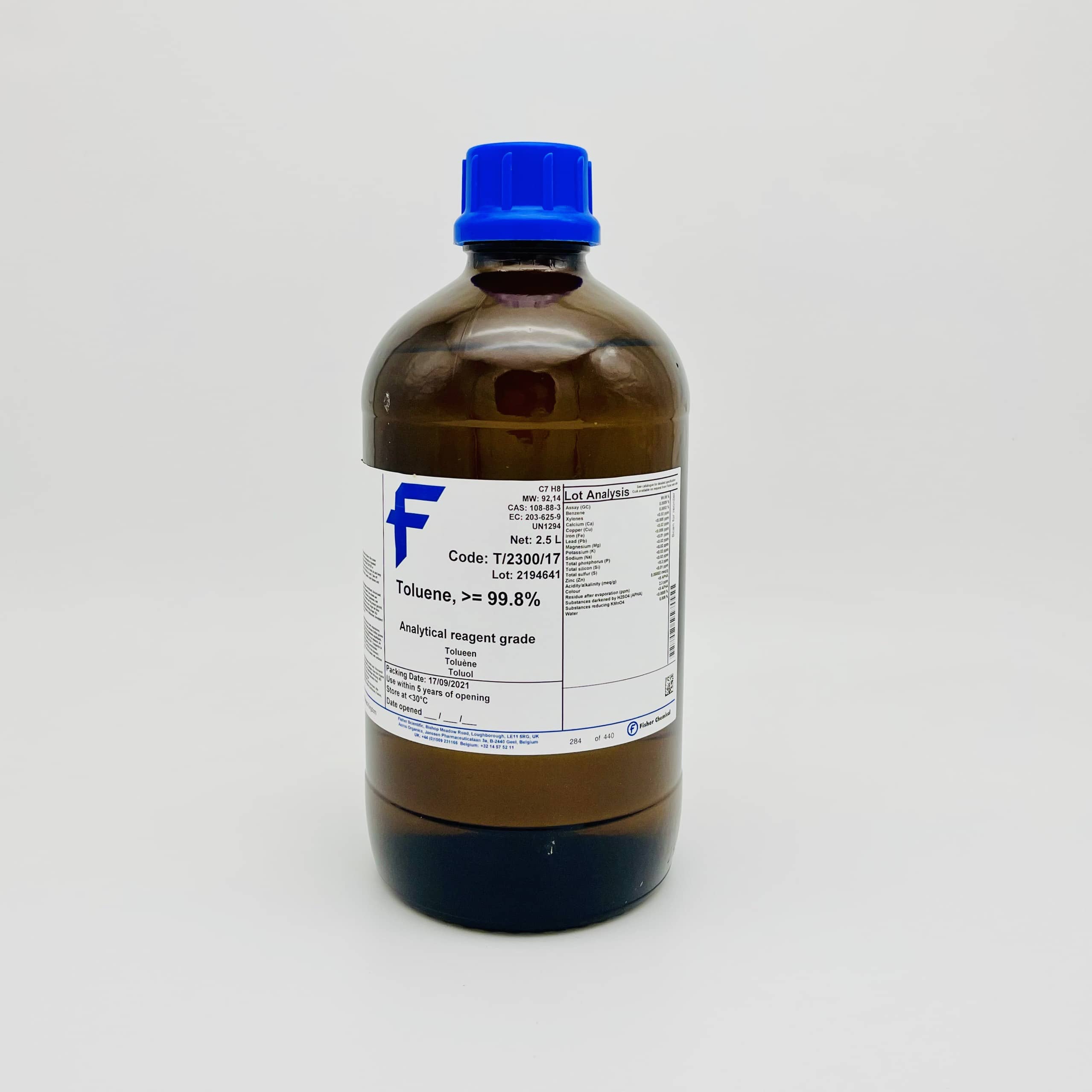 Hóa chất Toluene >99.8%
