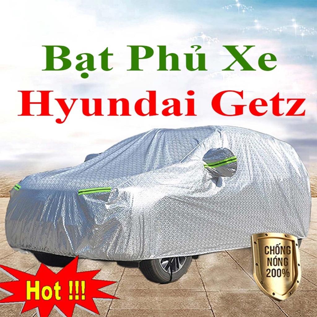 Bạt Phủ Xe Ô Tô Hyundai Getz - Bạt Phủ Ô Tô 5 Chỗ 3 Lớp Cao Cấp Chống Mưa, Chống Nắng, Chống Cháy Loại 1