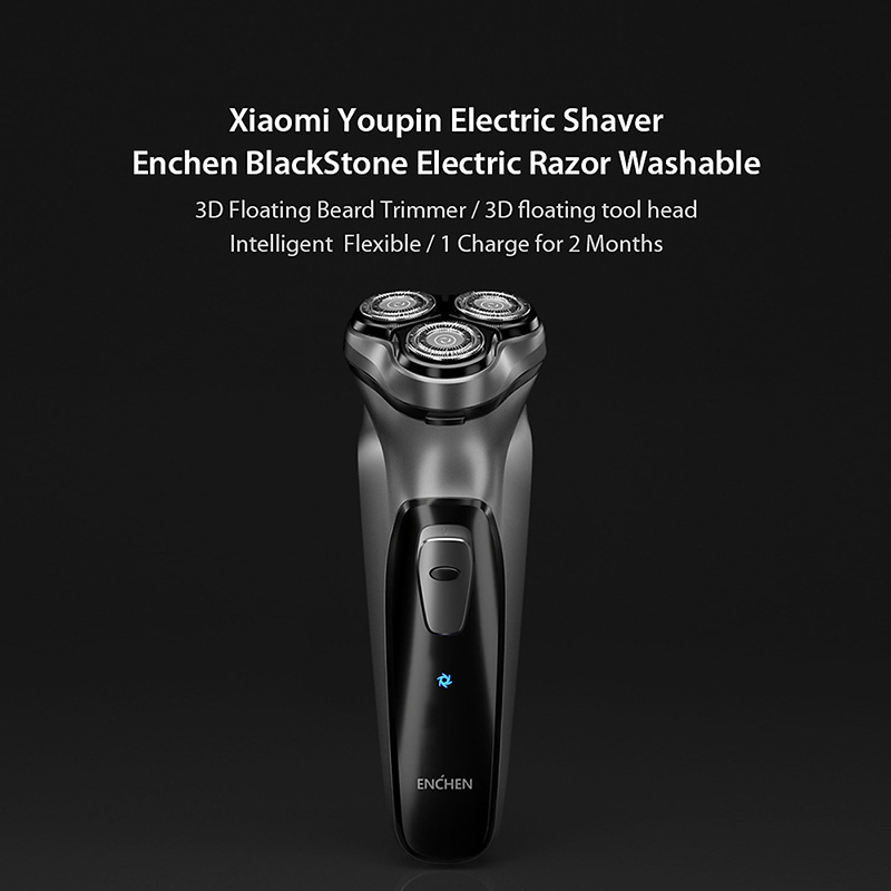 Máy Cạo Râu Điện Xiaomi Youpin 3D Enchen BlackStone Có Thể Sạc - Đen