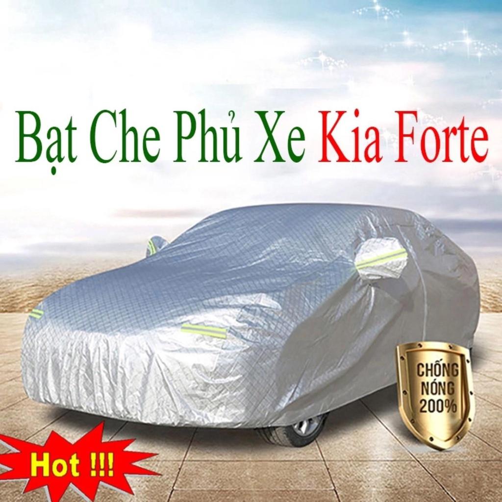 Bạt Phủ Xe Ô Tô KIA Forte - Bạt Phủ Ô Tô 5 Chỗ 3 Lớp Cao Cấp Chống Mưa, Chống Nắng, Chống Cháy