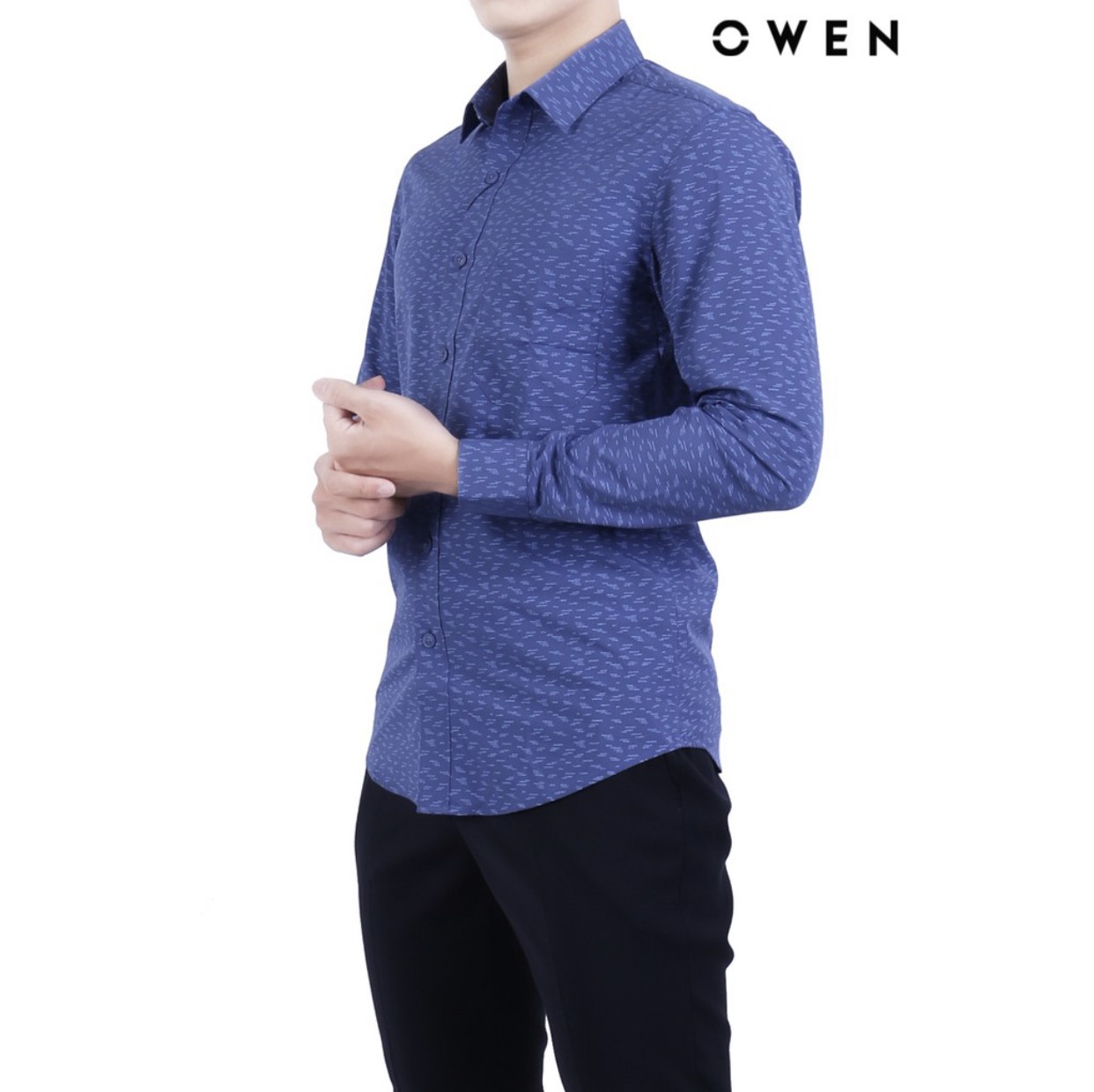 Hình ảnh OWEN - Áo sơ mi dài tay Owen REGULAR FIT 20862 chất sợi tre