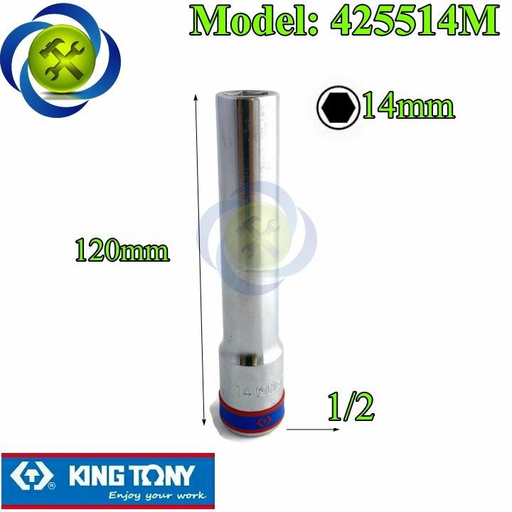 Tuýp 1/2 dài 120mm KINGTONY loại 6 cạnh màu trắng