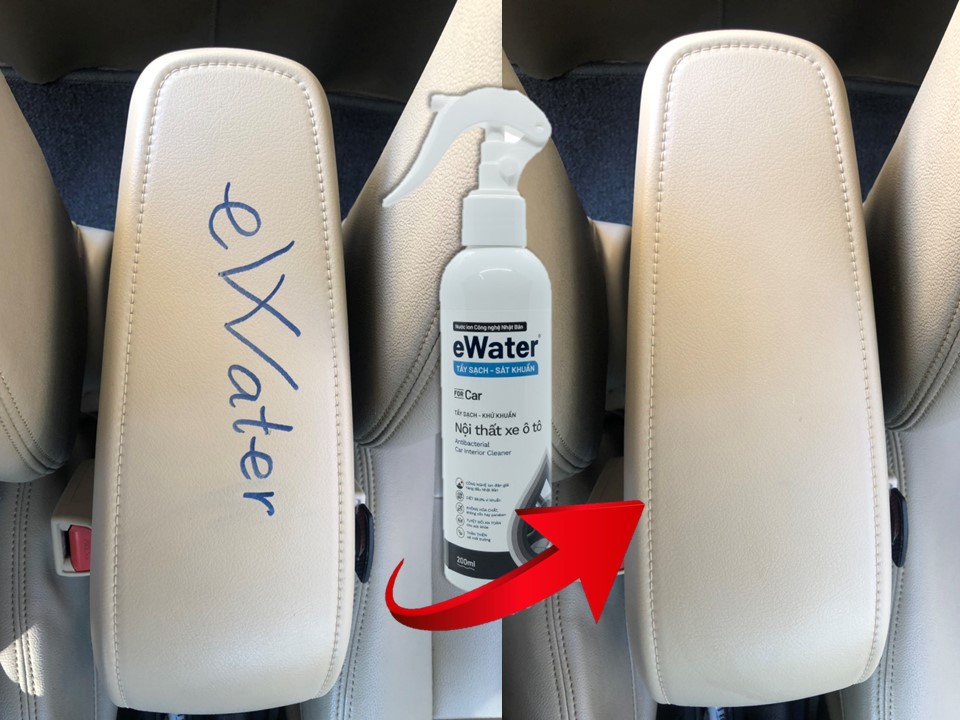 EWater tẩy rửa nội thất ô tô KHÔNG HÓA CHẤT công nghệ Nhật Bản | dung tích 500ml không mùi