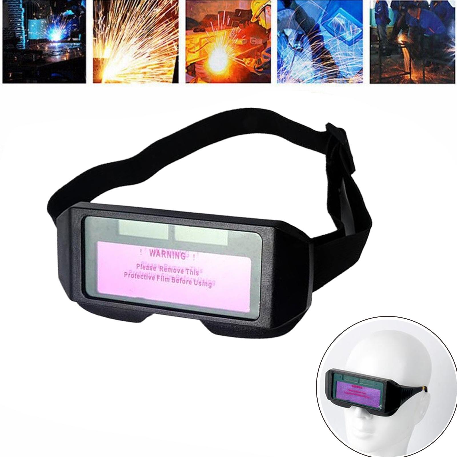 Solar Auto Darkening Welding Goggle, Shaded Safety Glasses Welding Goggles Welder Eyes Protection Glasses