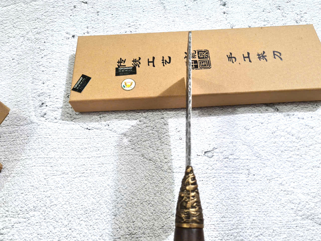 DAO BẾP THÁI CHẶT KHÂU ĐỒNG RỒNG DT155 ĐỘC 6996 topcomshop vn