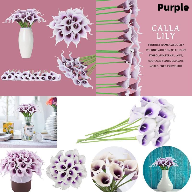 1 Cành Hoa Lily Giả Trang Trí Nhà, Văn Phòng, Tiệc Cưới