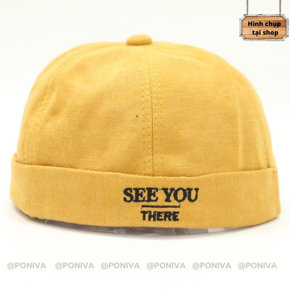 Nón Mũ Beanie vành tròn ️ Mũ tròn SEE YOU phong cách Hàn Quốc form Unisex nam nữ mẫu mới nhất 2022