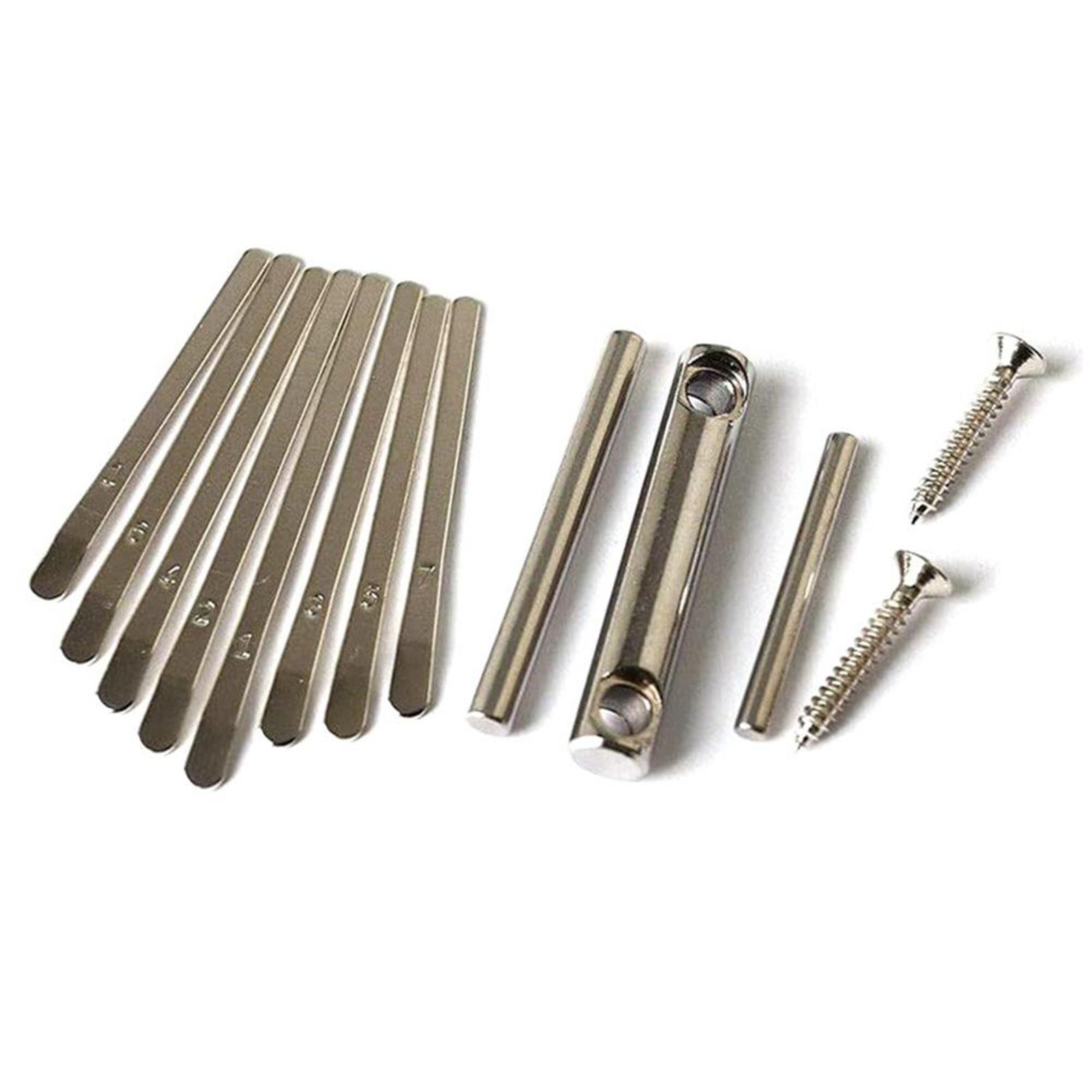 Key of Kalimba, Thumb Piano Kalimba Bridge ,Saddle 8 Key Set, DIY Spare Parts for 8-Key Thumb Piano Silver