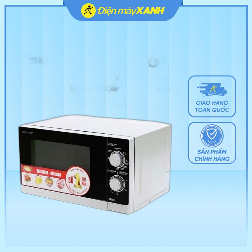 Lò vi sóng có nướng Sharp R-G222VN-S 20 lít - Hàng Chính Hãng