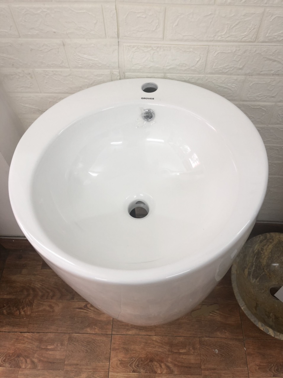 Chậu lavabo TRỤ TRÒN GROVES GRVL2085 (850x430x430)