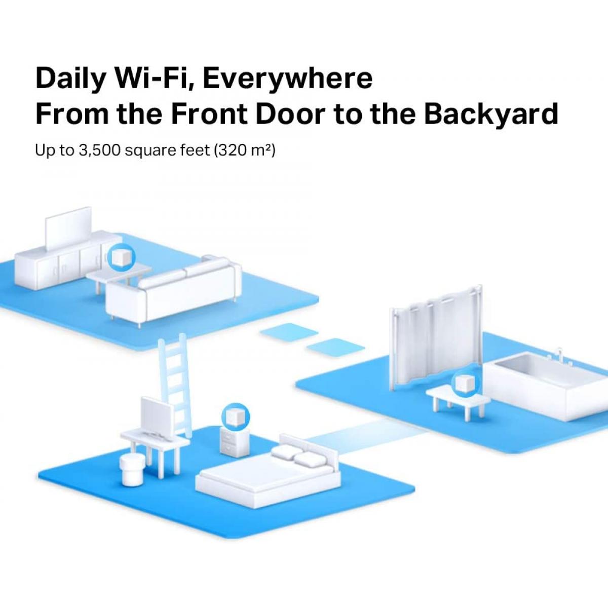 Bộ Phát Wifi Mesh Mercusys Halo S12 Chuẩn AC Tốc Độ 1200Mbps - Hàng Chính Hãng