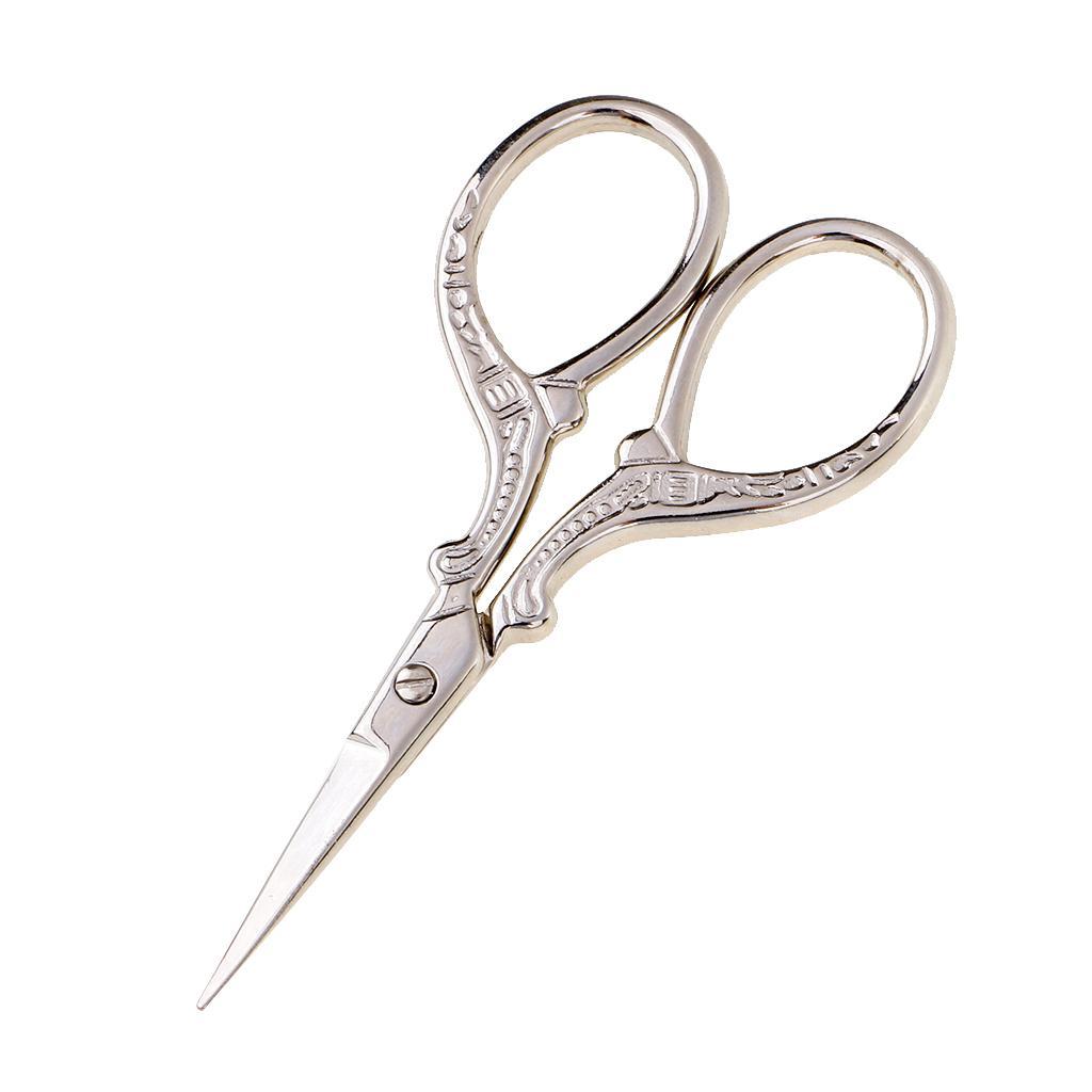 4Pcs Vintage Steel Sewing Embroidery Scissors Cross Stitch Cutting Tool