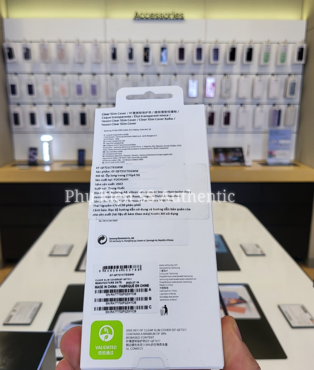 Ốp lưng Samsung TRONG SUỐT Z Flip 4 - Hàng chính hãng