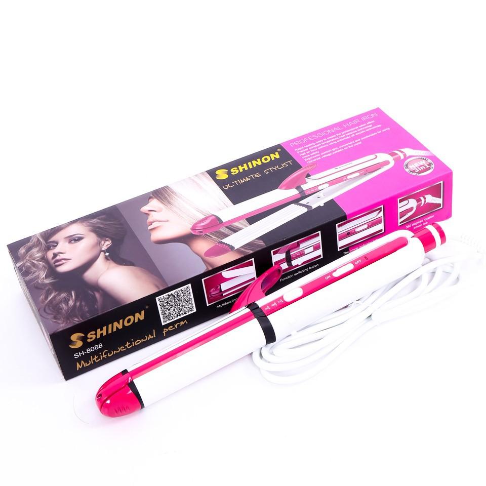 Máy Uốn Duỗi Bấm Gãy tóc 3 In 1 Cao Cấp Shinon LOẠI LƠN