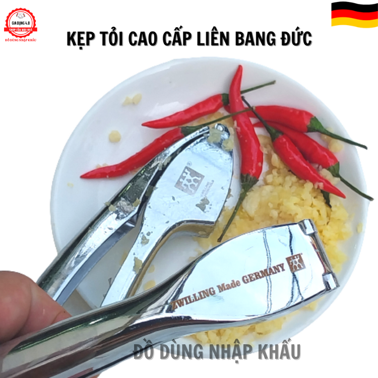 Dụng cụ ép tỏi cao cấp nhập khẩu từ LIÊN BANG ĐỨC bằng hợp kim không gỉ bền bỉ với thời gian