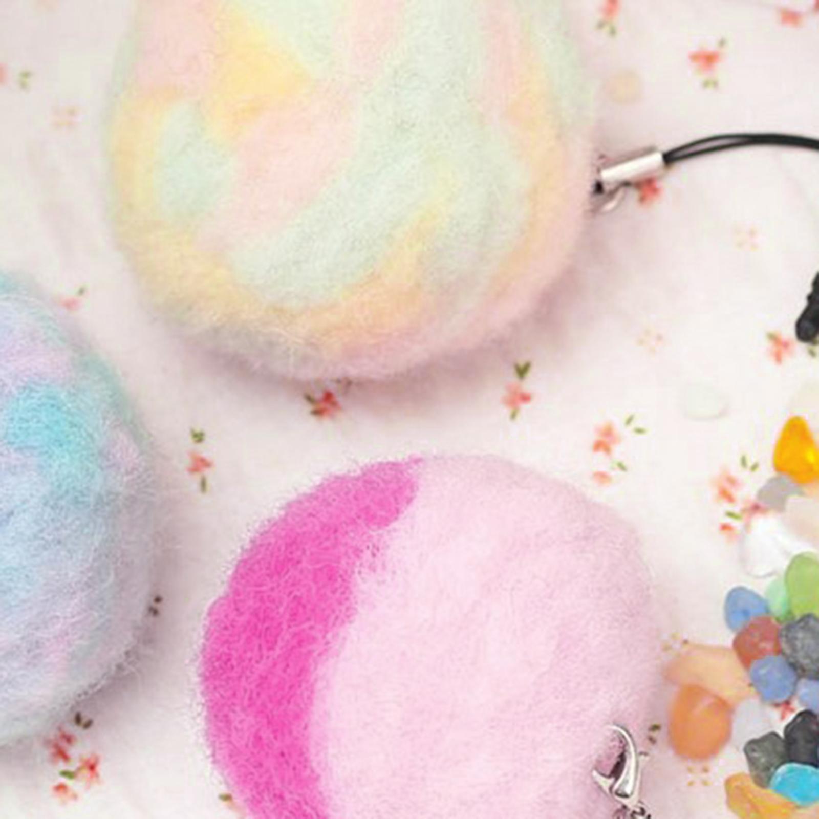 2pcs 10g Felting Wool Fairy Tale Wool for Wet Felting And Dry Felting for Children, Beginners, Adults