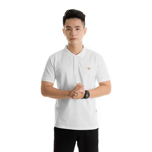 Áo polo nam in logo King Luxury bo gân cotton cá sấu cổ bẻ tay ngắn PL09