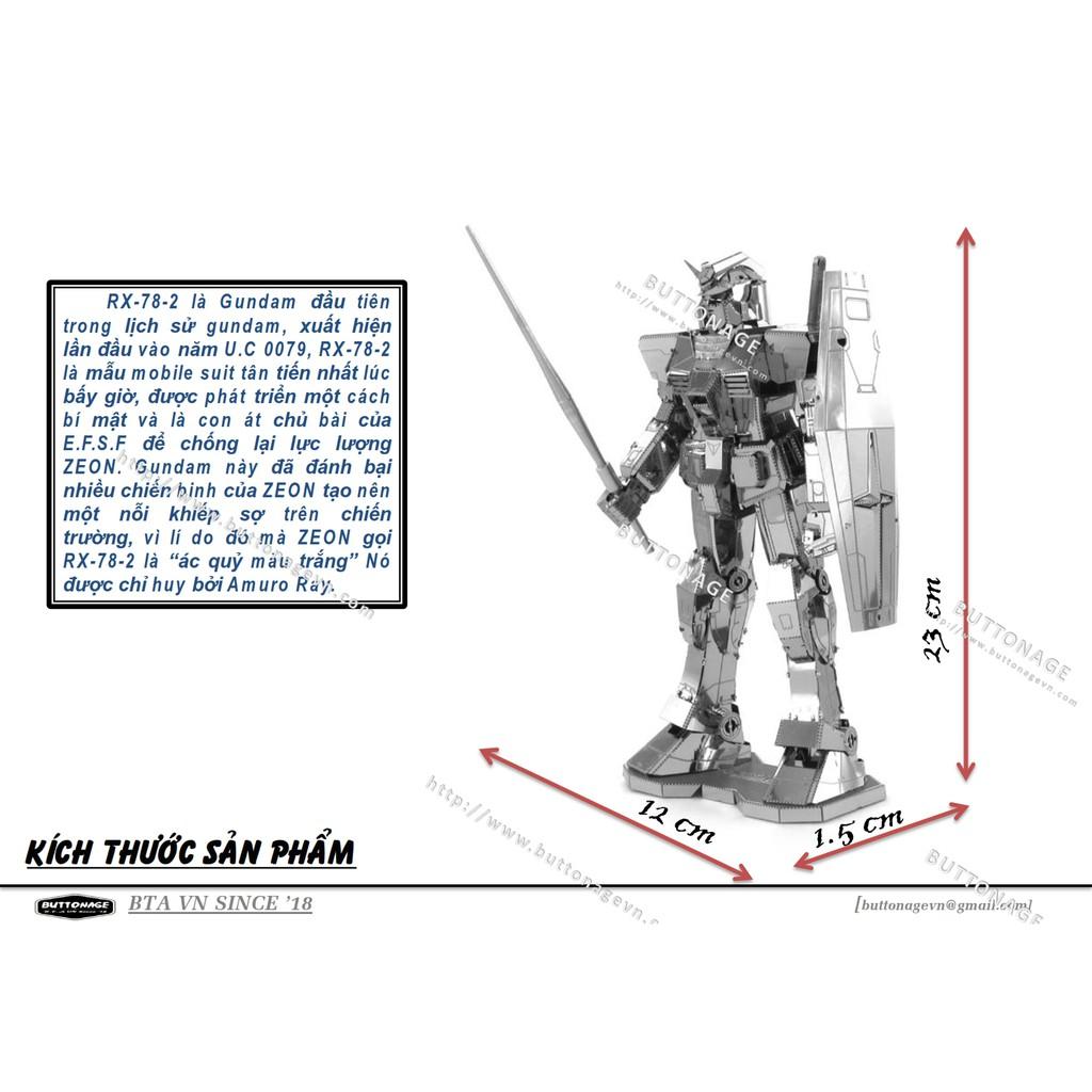 Mô Hình Lắp Ráp 3d Người Máy Gundam RX-78-2