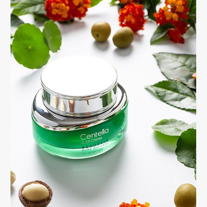 Kem dưỡng chống lão hóa Beauskin Centella Cica Cream Hàn Quốc 50ml + Móc khóa