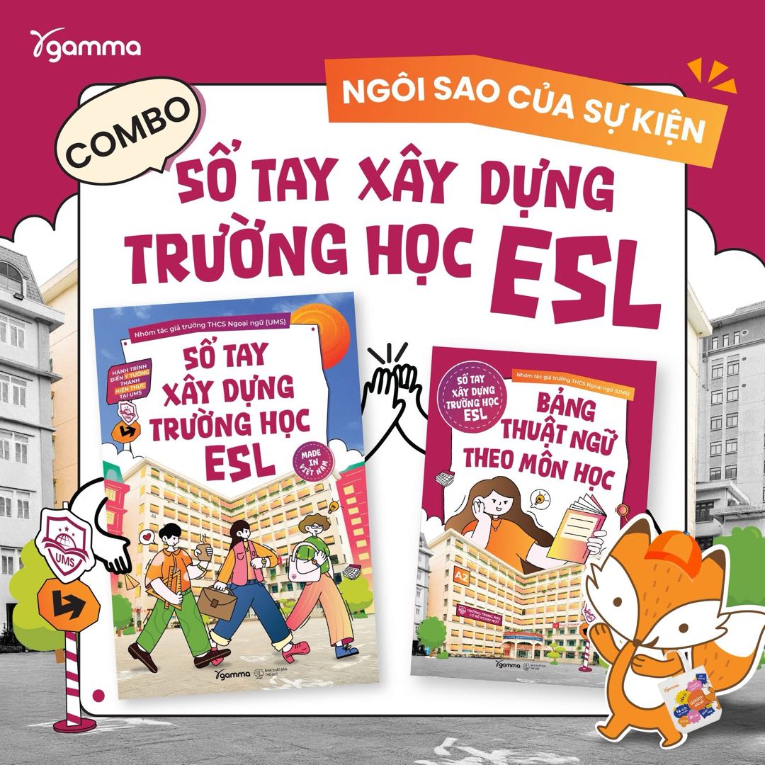 Sổ Tay Xây Dựng Trường Học ESL + Bảng Thuật Ngữ Theo Môn Học (Combo/Lẽ)
