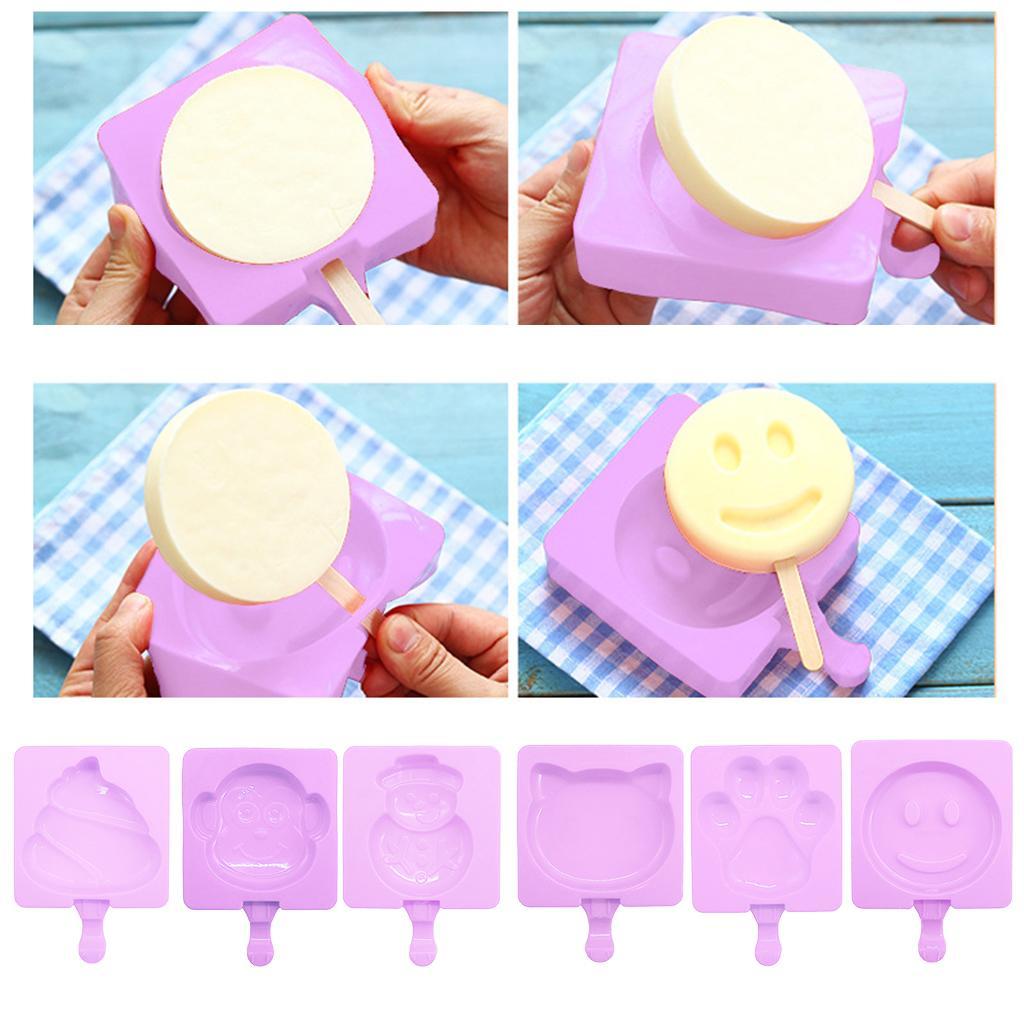 Silicone Ice Cream Popsicle Mold Ice Pop Maker Dessert Treats DIY
