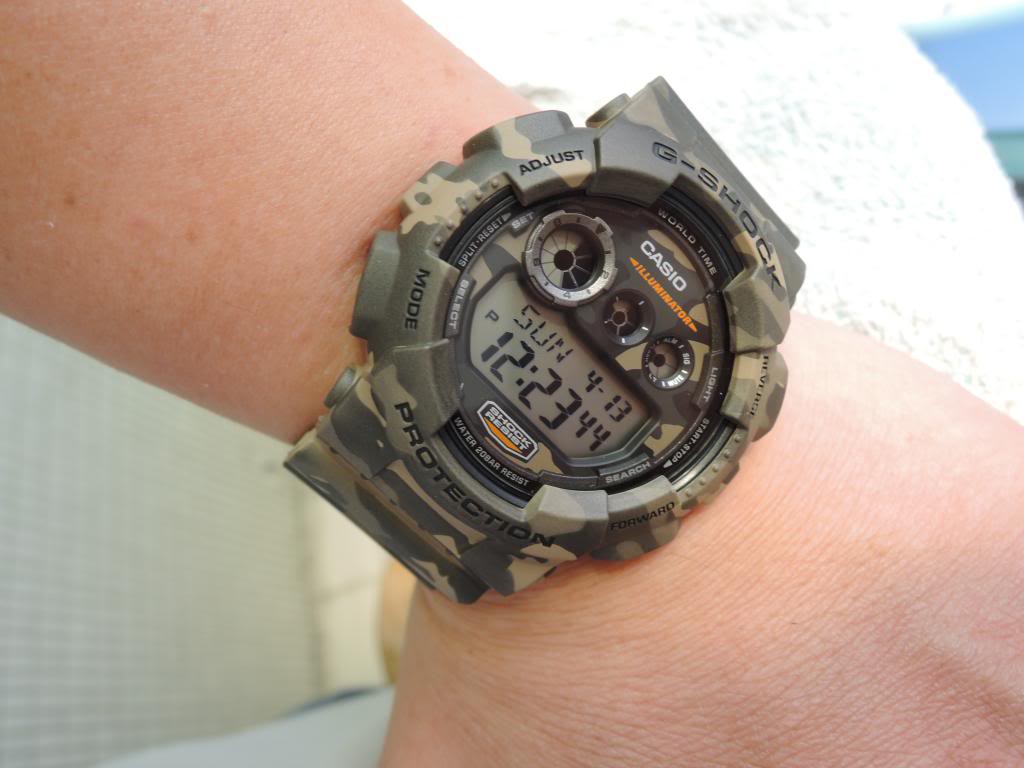 Đồng Hồ Nam Casio G Shock GD-120CM-5DR Dây Nhựa Quân Đội - Pin 7 Năm