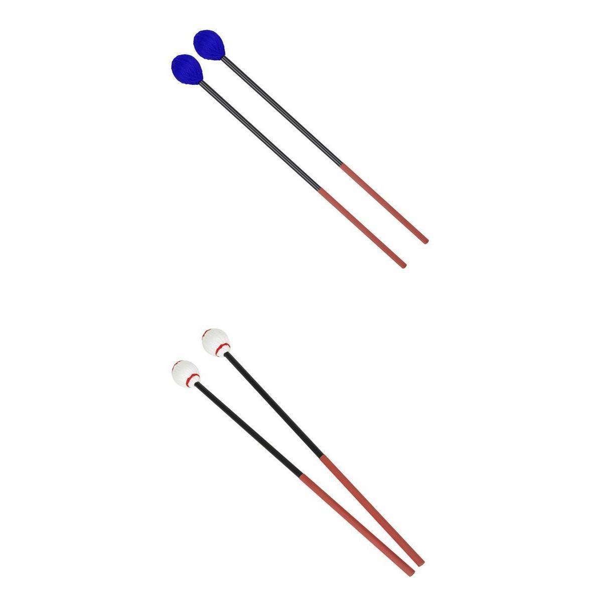 2 Pairs Marimba Mallet Sticks for Wood Block Chime