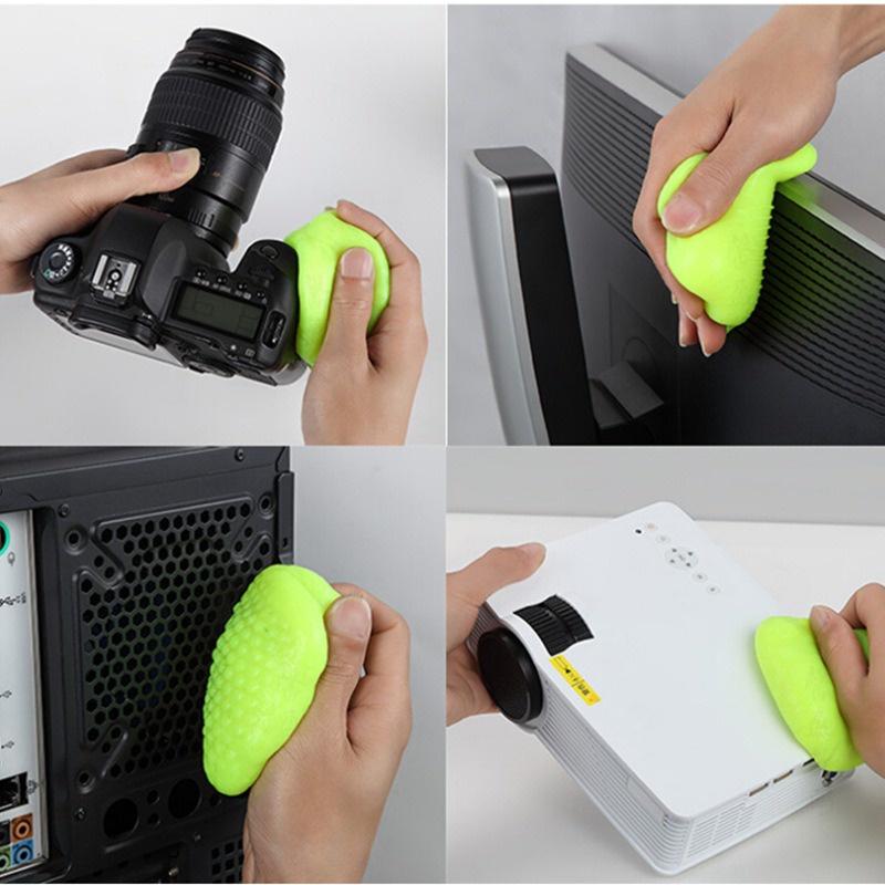 Gel Slime hộp 200g làm sạch bụi bẩn ô tô,  Gel vệ sinh bàn phím máy tính, ngóc ngách nhỏ hiệu quả cao