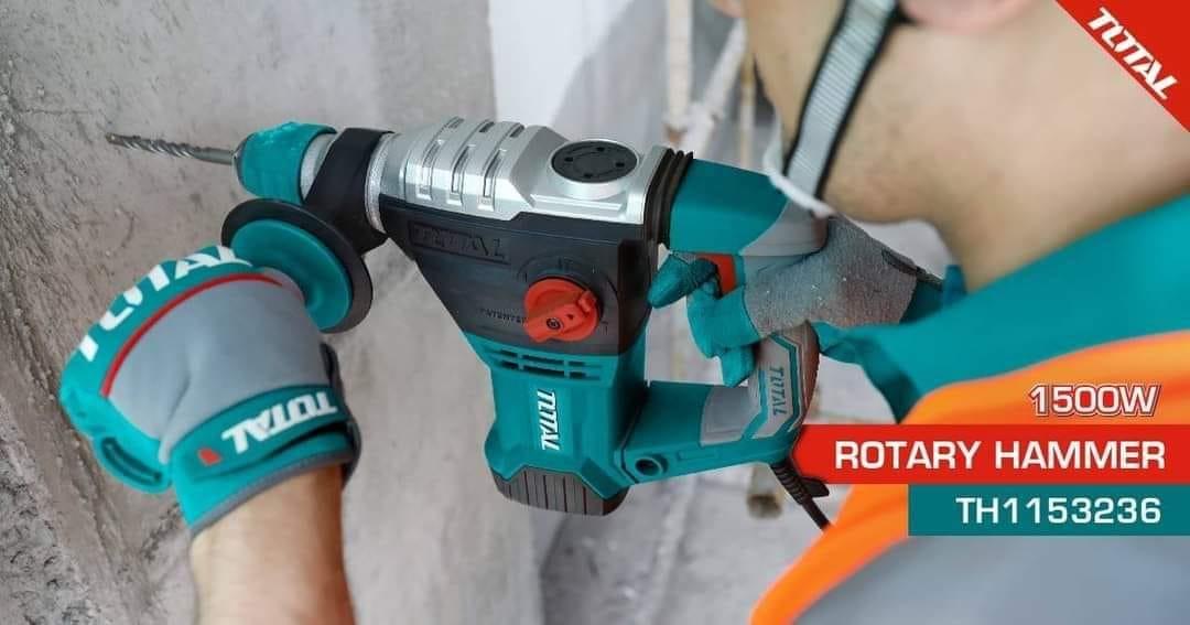MÁY KHOAN ĐỤC BÊ TÔNG 1500W TOTAL TH1153236 - HÀNG CHÍNH HÃNG