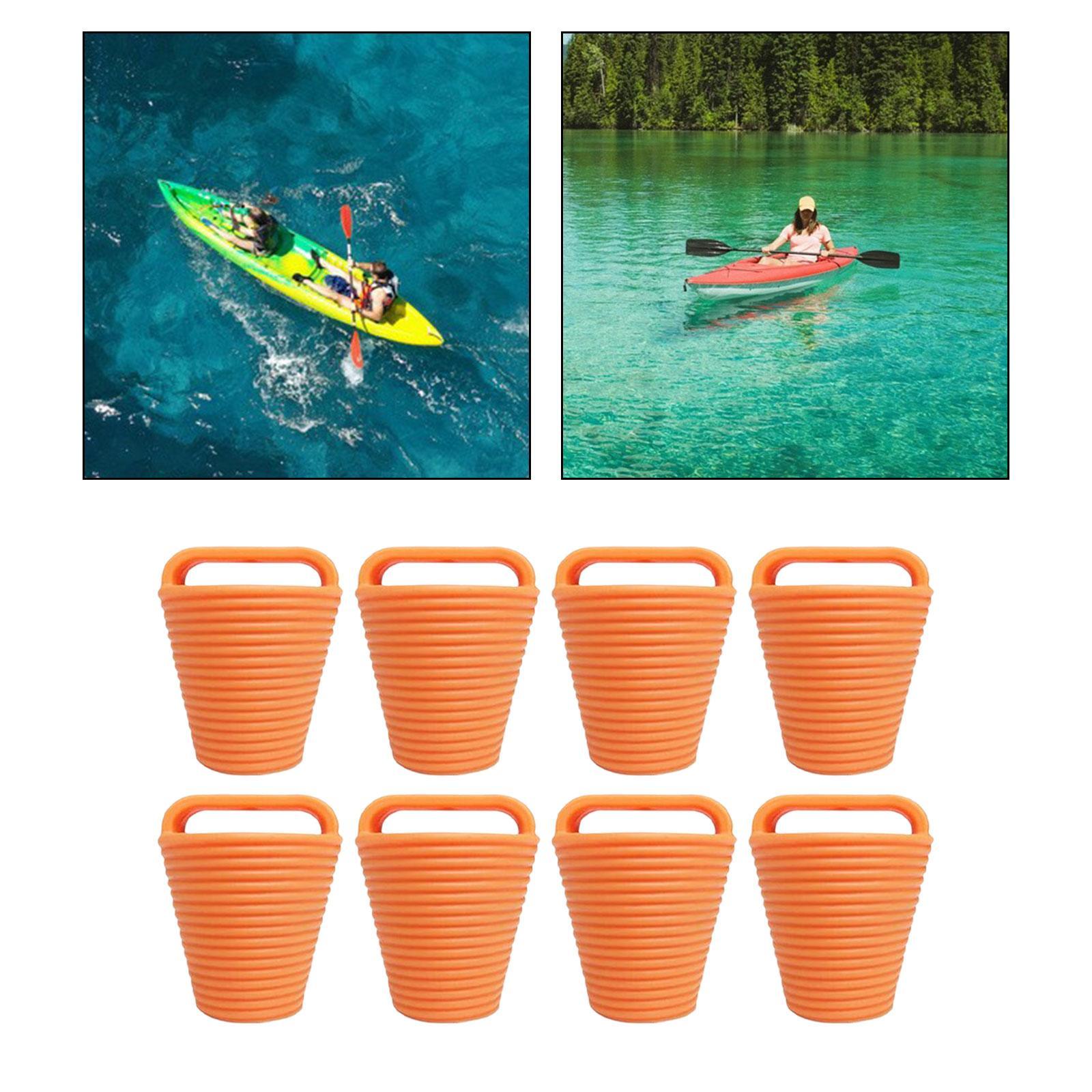 8Pcs Portable Kayak Scupper , Drain Holes Stopper Bung with Handle, Durable TPE Kayak Drain  Kayak  for Yacht, Canoe, Kayak, Dinghy