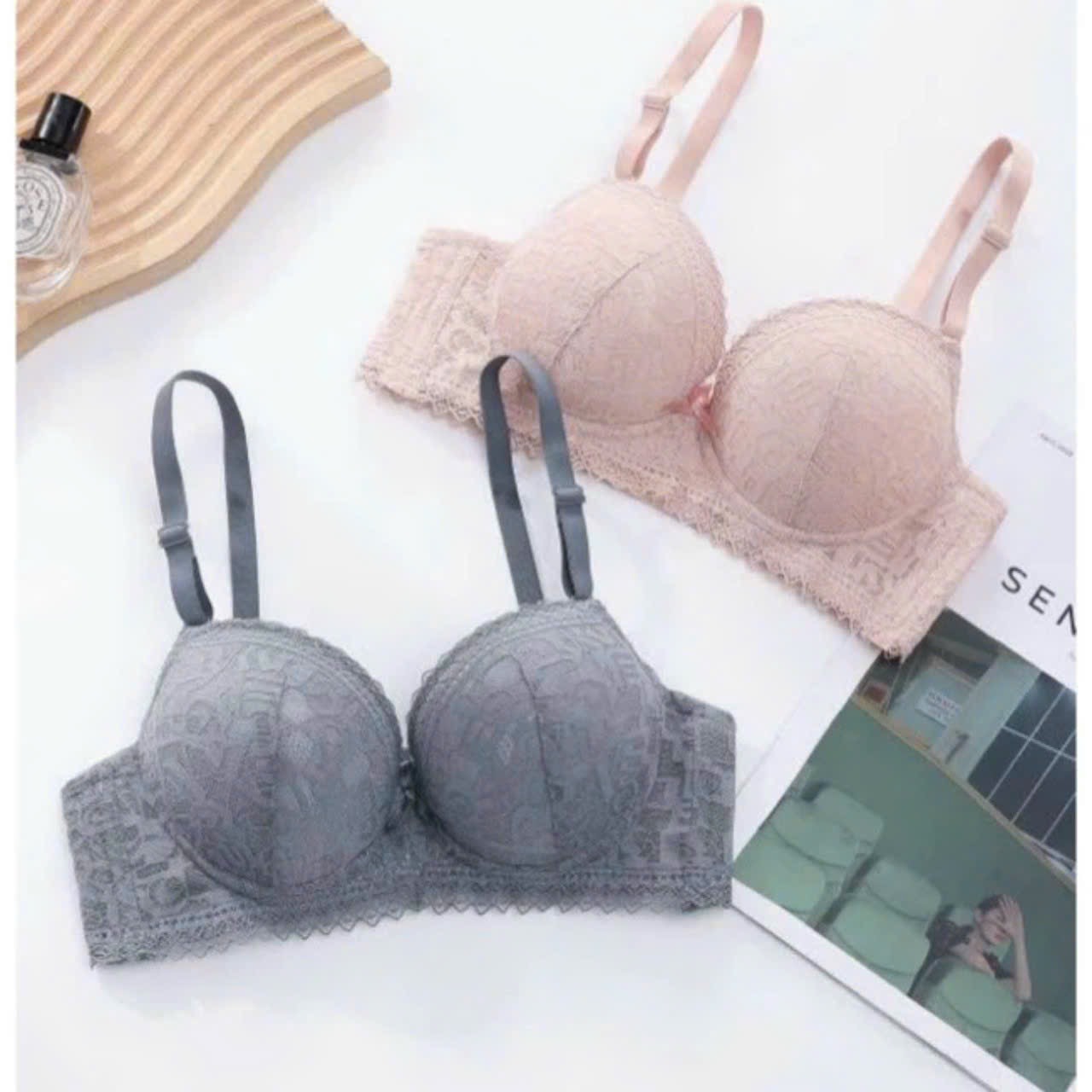 Áo Ngực Đệm Dày 5cm, Áo Lót Ren Nữ Không Gọng Đệm Tym Siêu Nâng Ngực Áo Ngực Thương Hiệu BAW mã L01