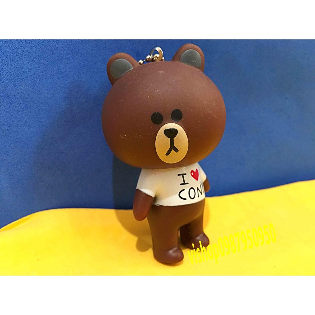 Móc Khóa gấu nâu - móc nhỏ gấu nâu mặc áo mã CJT29 Gviễn