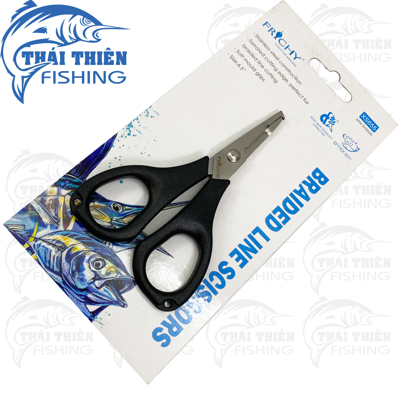 Kéo Câu Cá Đa Năng Frichy XS655 Dùng Cắt Dây, Thay Lưỡi, Gỡ Cá Câu Lure
