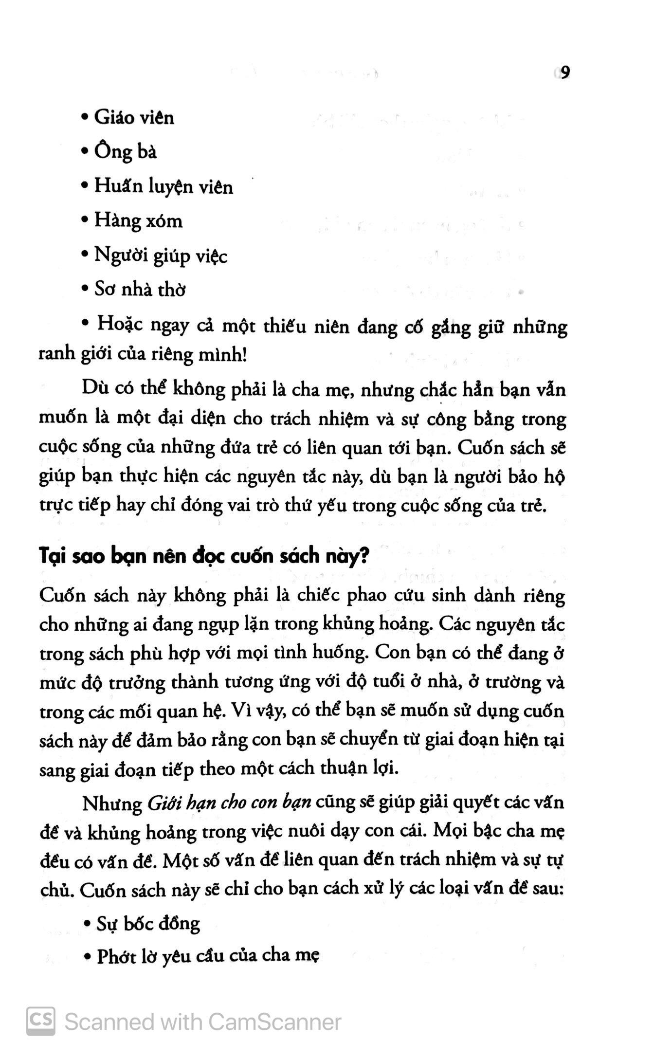 Giới Hạn Cho Con Bạn