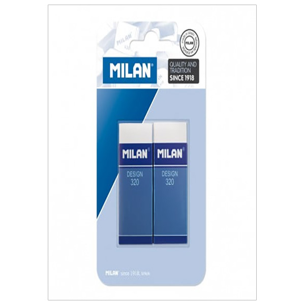 Vỉ 2 Gôm Milan Plastic 320  Bpm10042