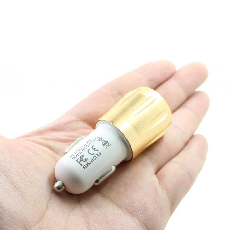 Cóc sạc điện thoại 2 cổng USB 5V 2.1A / 1A cho xe ô tô