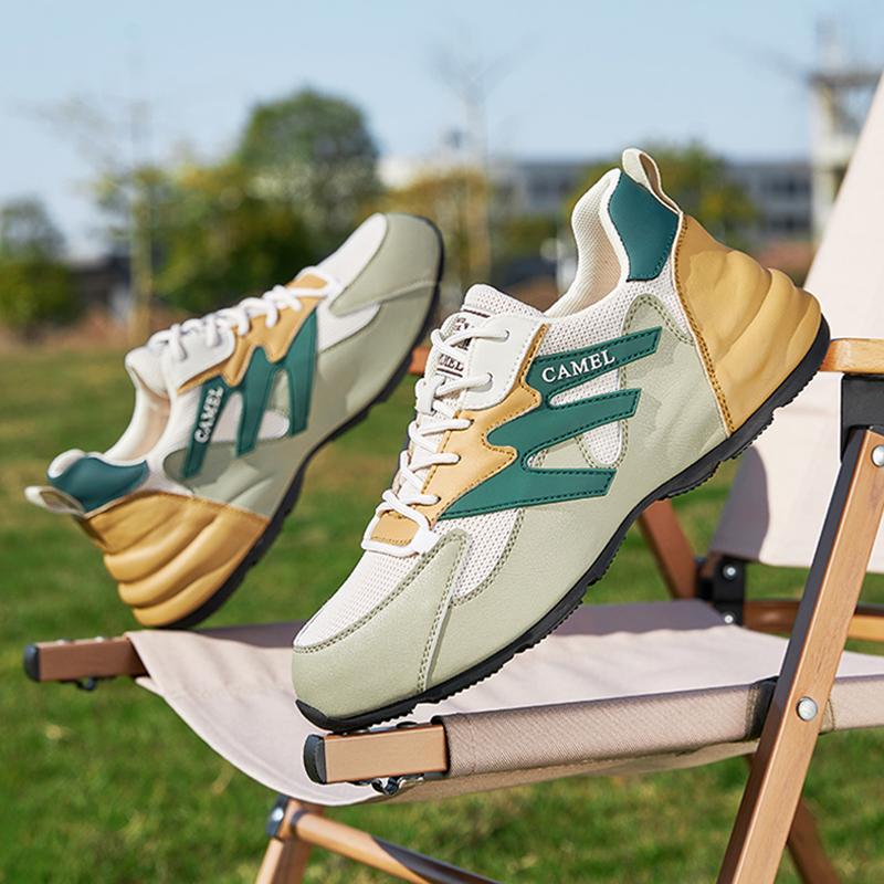Giày thể thao nam Golden lạc đà 2023 Mùa xuân Giày thể thao ngoài trời mới. Color: Sand Green Shoe Size: 44